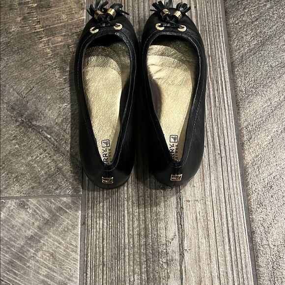 Sperry Black leather Flats with Studded Embellishment - Picture 3 of 5